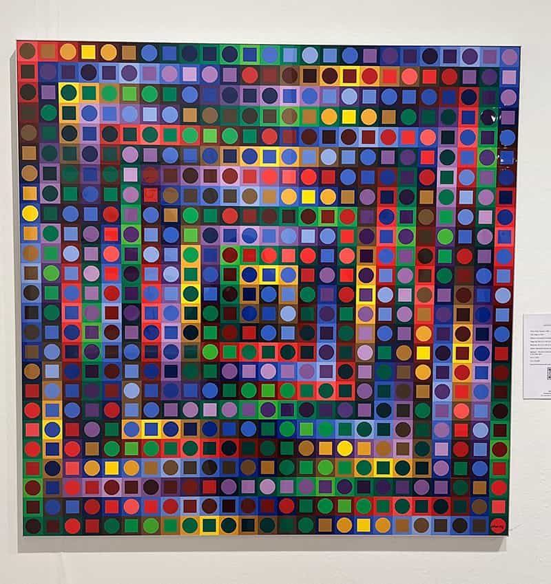 Victor Vasarely Progression 2-7, Optic Art