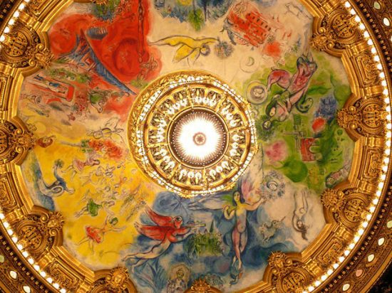 Marc Chagall ceiling painting for Palais Garnier Opera House