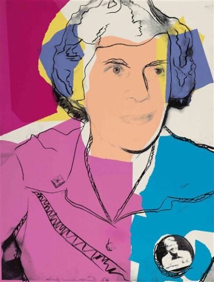 Andy Warhol Screen Print, Lillian Carter, 1977