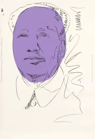 Andy Warhol Screen Print, Mao, 1974