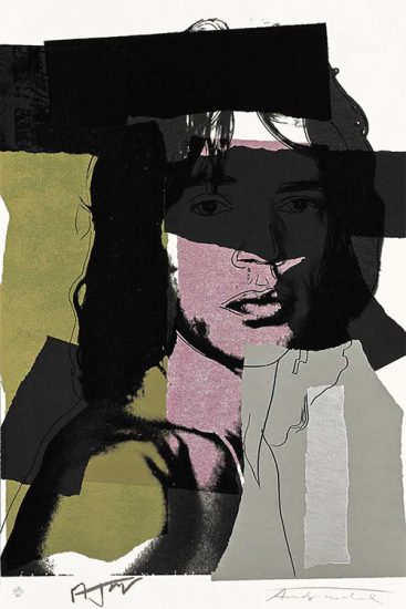 Andy Warhol Screen Print, Mick Jagger, 1975