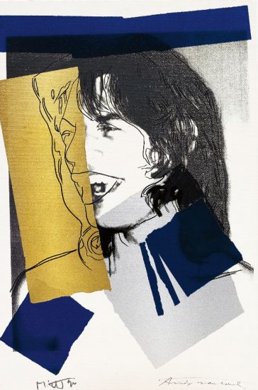 Andy Warhol Screen Print, Mick Jagger, 1975