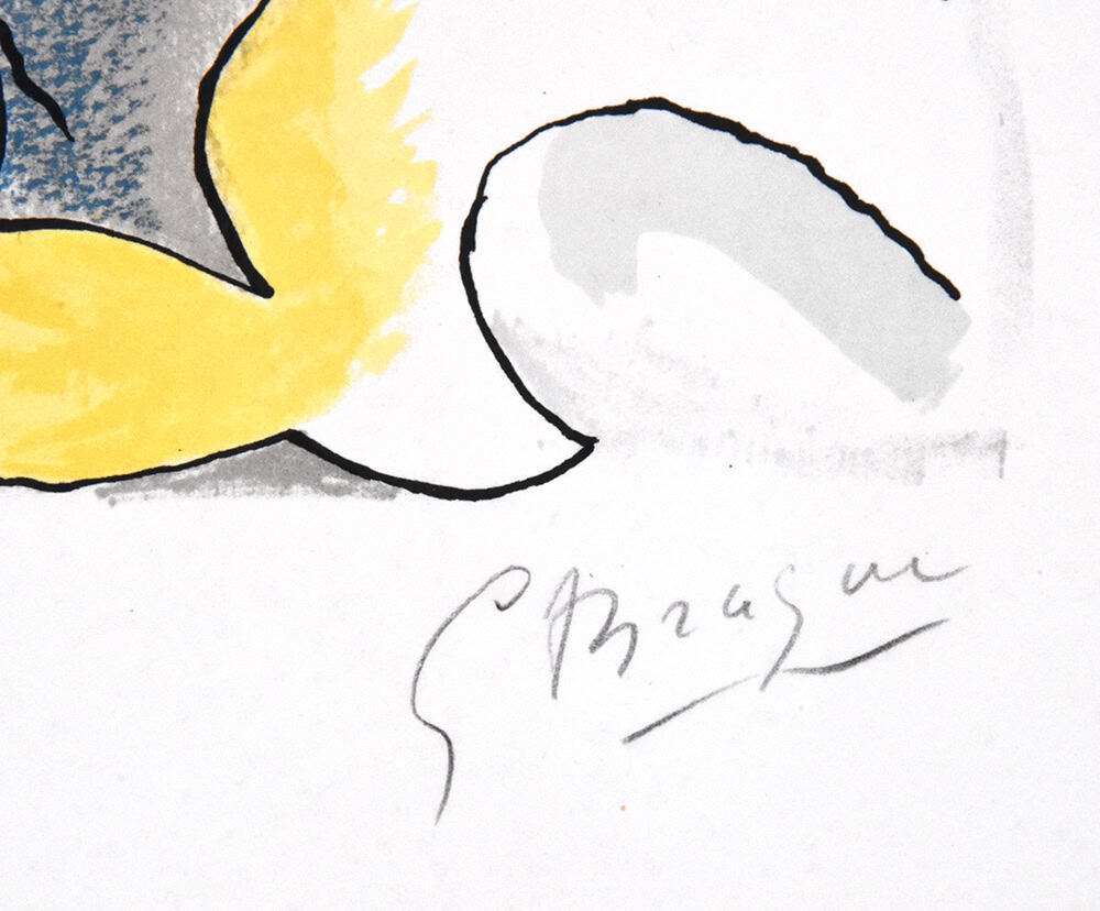 Georges Braque signature, Migration from Lettera Amorosa, 1963