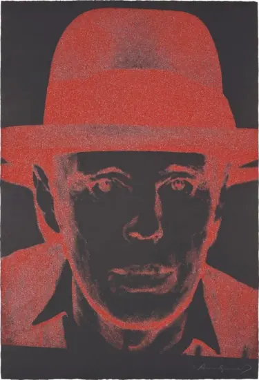 Andy Warhol Screen Print, Joseph Beuys III, 1980