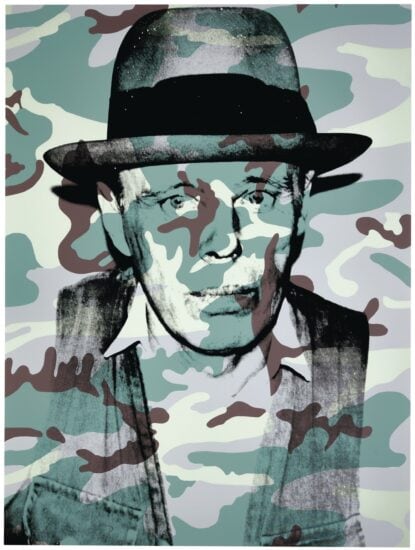 Andy Warhol Screen Print, Joseph Beuys in Memoriam, 1986