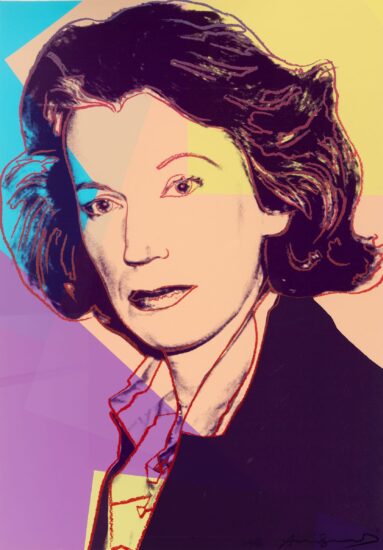 Andy Warhol Screen Print, Mildred Scheel, 1980