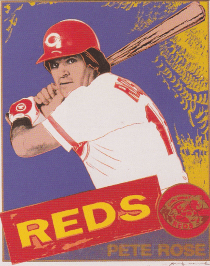 Andy Warhol Screen Print, Pete Rose, 1985