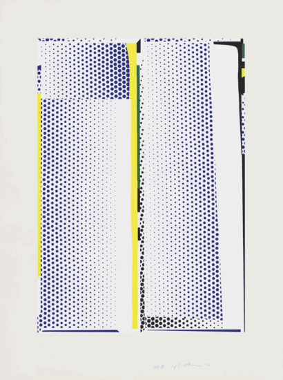 Roy Lichtenstein Lithograph, Mirror #9, 1972