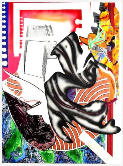Frank Stella Silkscreen, Moby Dick, from The Waves Series, 1989