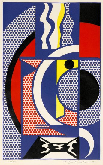 Roy Lichtenstein Woodcut, Modern Head #1, 1970, C.91