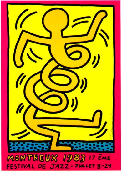 Keith Haring Screen Print, Montreux, 1983