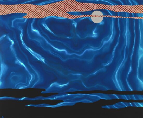 Roy Lichtenstein Screen Print, Moonscape, 1965
