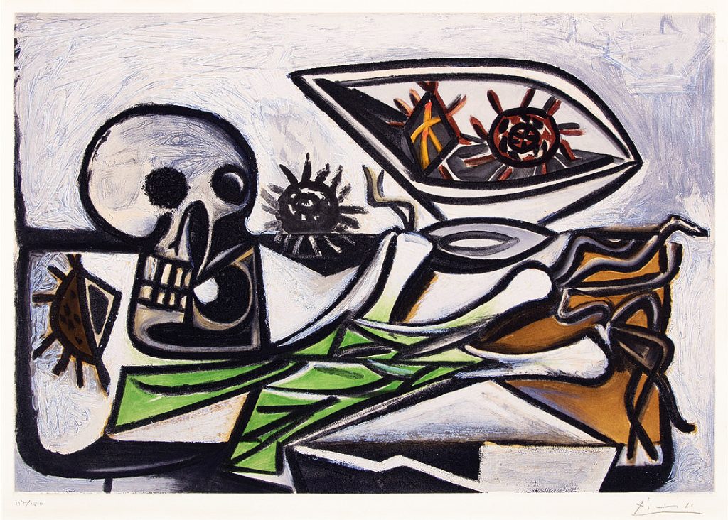 Pablo Picasso, Still Life with Skull (Nature morte au crane), 1960