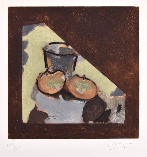 Georges Braque Aquatint, Nature morte oblique (Oblique Still Life), c. 1950