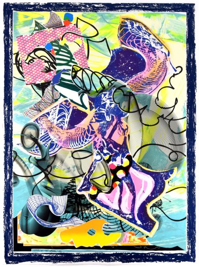 Frank Stella Screen Print, Nemrik, from The Near East Series, 1999