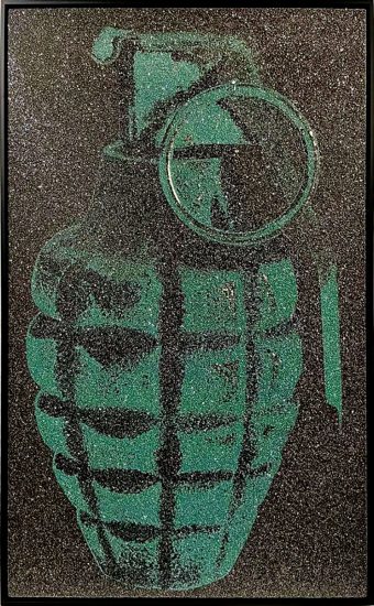 Russell Young Acrylic, New York Grenade - No. 23, 2018