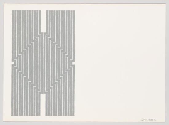 Frank Stella Lithograph, Newstead Abbey, from Aluminum Series, 1970