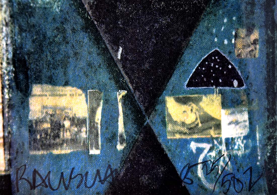 Robert Rauschenberg signature, Next Room (Marrakitch), 2000