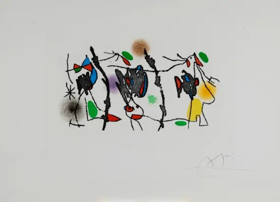 Joan Miró Etching and Aquatint, Ocellaire, 1972