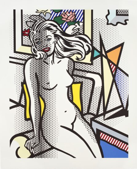 Roy Lichtenstein Relief, Nude with Yellow Pillow, 1994