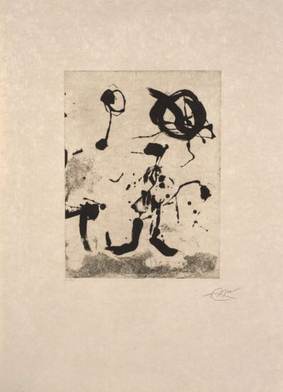 Joan Miró Etching, Ocells de Montroig III (Birds of Montroig III), 1982