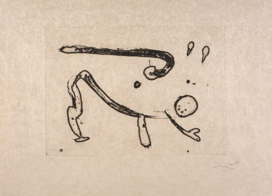 Joan Miró Etching, Ocells de Montroig IV (Birds of Montroig IV), 1982