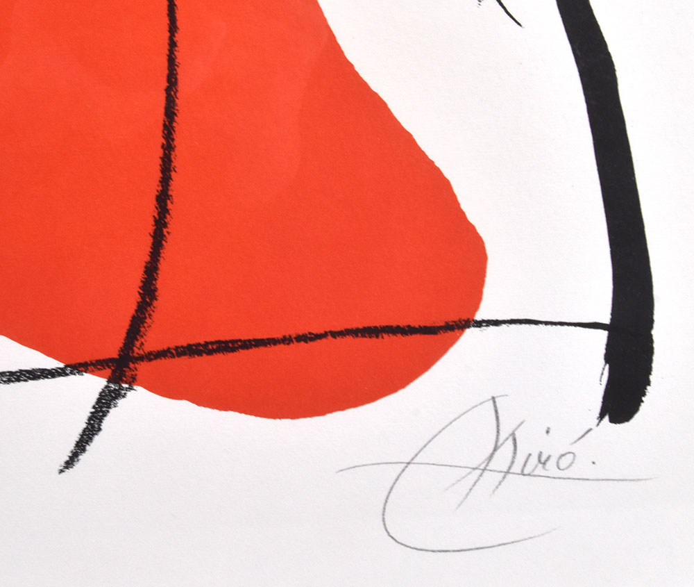 Joan Miró signature, Oda a Joan Miró, 1973