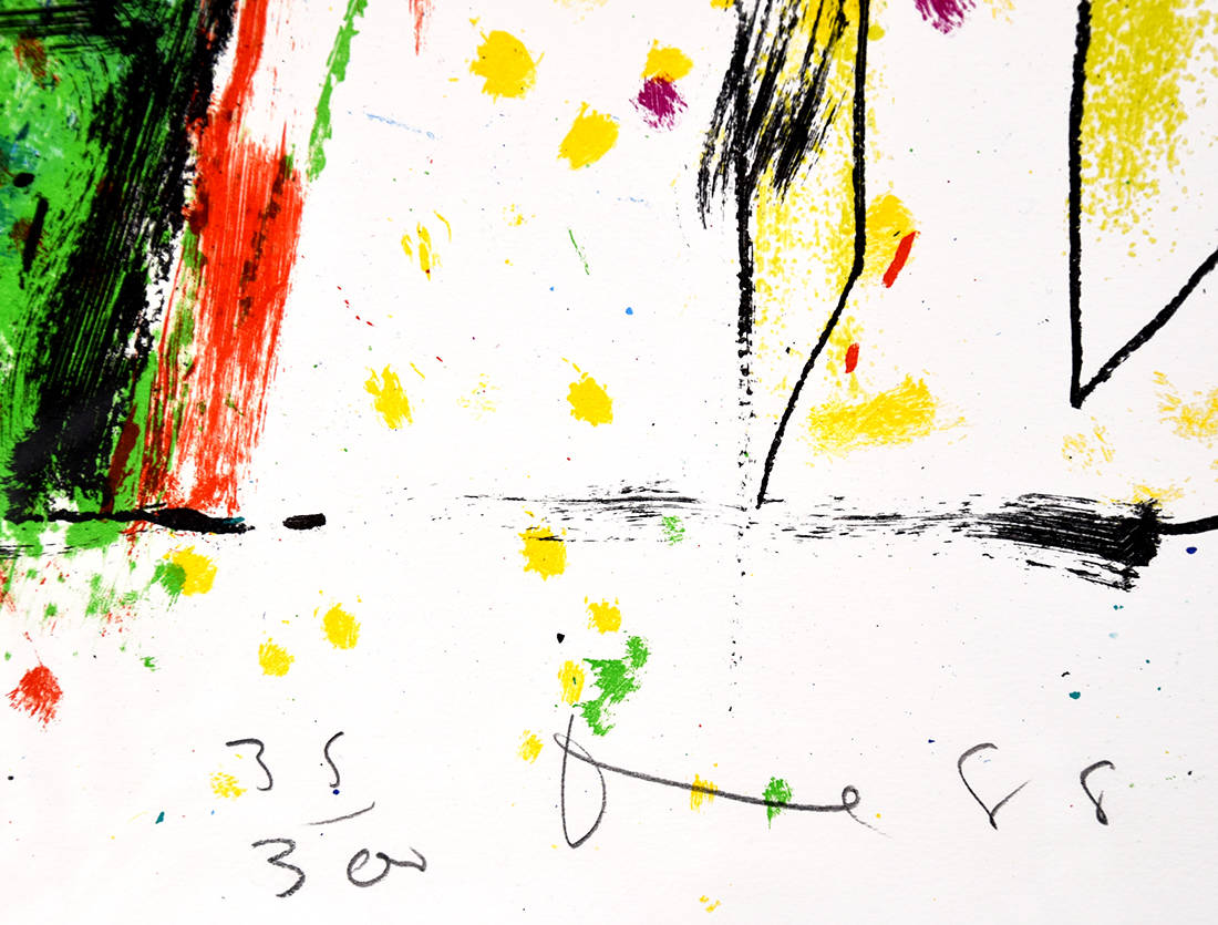 Jim Dine signature, Olympic Robe, from Games of the XXIVth Olympiad Seoul, 1988