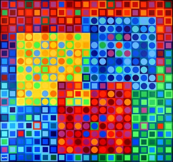 Victor Vasarely Mixed, Orion Multicolor, 1970