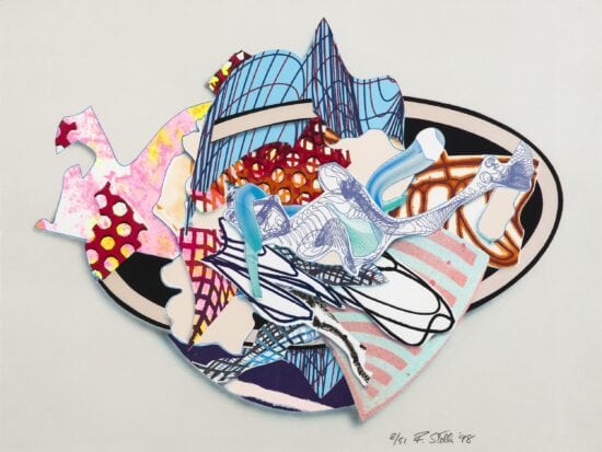 Frank Stella Lithograph, Aiolio, from Imaginary Places Series, 1998