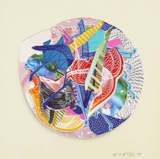 Frank Stella Lithograph, Eusapia, from Imaginary Places Series, 1998