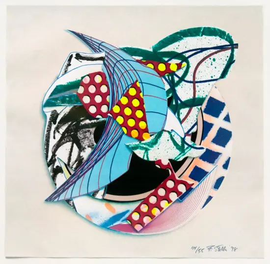 Frank Stella Lithograph, Orofena, from Imaginary Places Series, 1998
