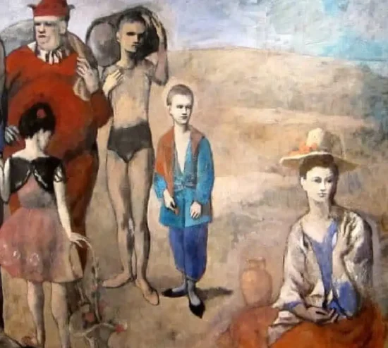 Pablo Picasso and Family of Saltimbanques
