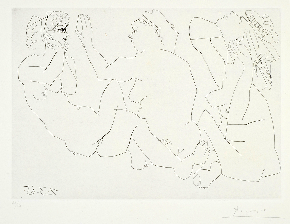 Pablo Picasso Trois Femmes Nues (Three Nude Women), 1965