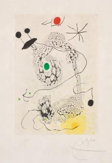 Joan Miró Aquatint, Passacaille (Passacaglia), 1968