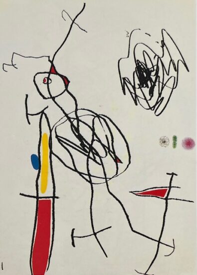 Joan Miró Etching and Aquatint, Passage de L’Égyptienne I (The Egyptian Woman Passes I), 1985
