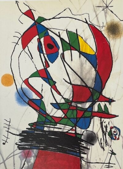 Joan Miró Etching and Aquatint, Passage de L’Égyptienne V (The Egyptian Woman Passes V), 1985