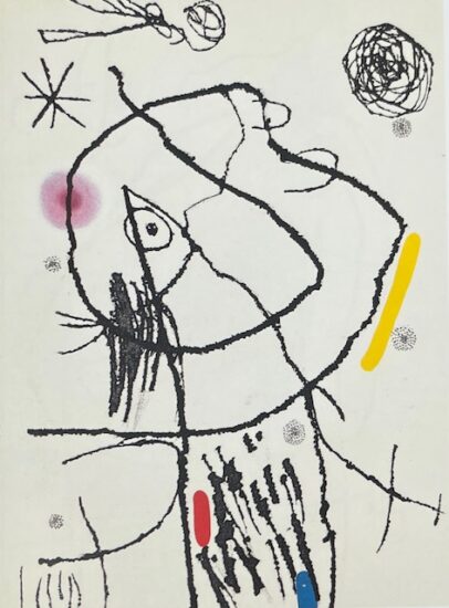 Joan Miró Etching and Aquatint, Passage de L’Égyptienne VI (The Egyptian Woman Passes VI), 1985
