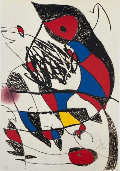 Joan Miró Etching and Aquatint, Passage de L’Égyptienne IX (The Egyptian Woman Passes IX), 1985
