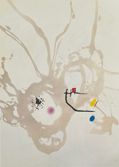 Joan Miró Etching and Aquatint, Passage de L’Égyptienne XI (The Egyptian Woman Passes XI), 1985