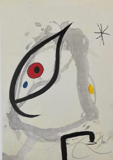 Joan Miró Etching and Aquatint, Passage de L’Égyptienne XIII (The Egyptian Woman Passes XIII), 1985
