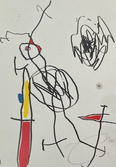 Joan Miró Etching and Aquatint, Passage de L’Égyptienne XIV (The Egyptian Woman Passes XIV), 1985