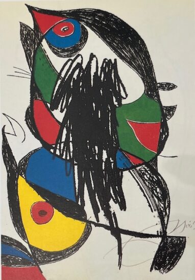 Joan Miró Etching and Aquatint, Passage de L’Égyptienne XXI (The Egyptian Woman Passes XXI), 1985