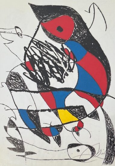Joan Miró Etching and Aquatint, Passage de L’Égyptienne XXII (The Egyptian Woman Passes XXII), 1985