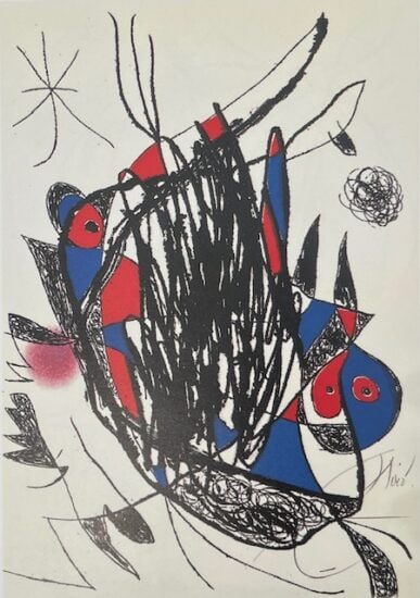 Joan Miró Etching and Aquatint, Passage de L’Égyptienne XXIII (The Egyptian Woman Passes XXIII), 1985