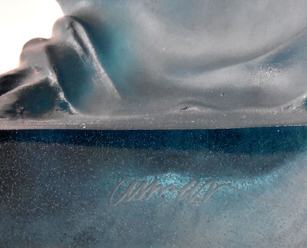 Arman signature, Pâte de Vere Figure (Venus de Milo) Entitled Tranchlucide