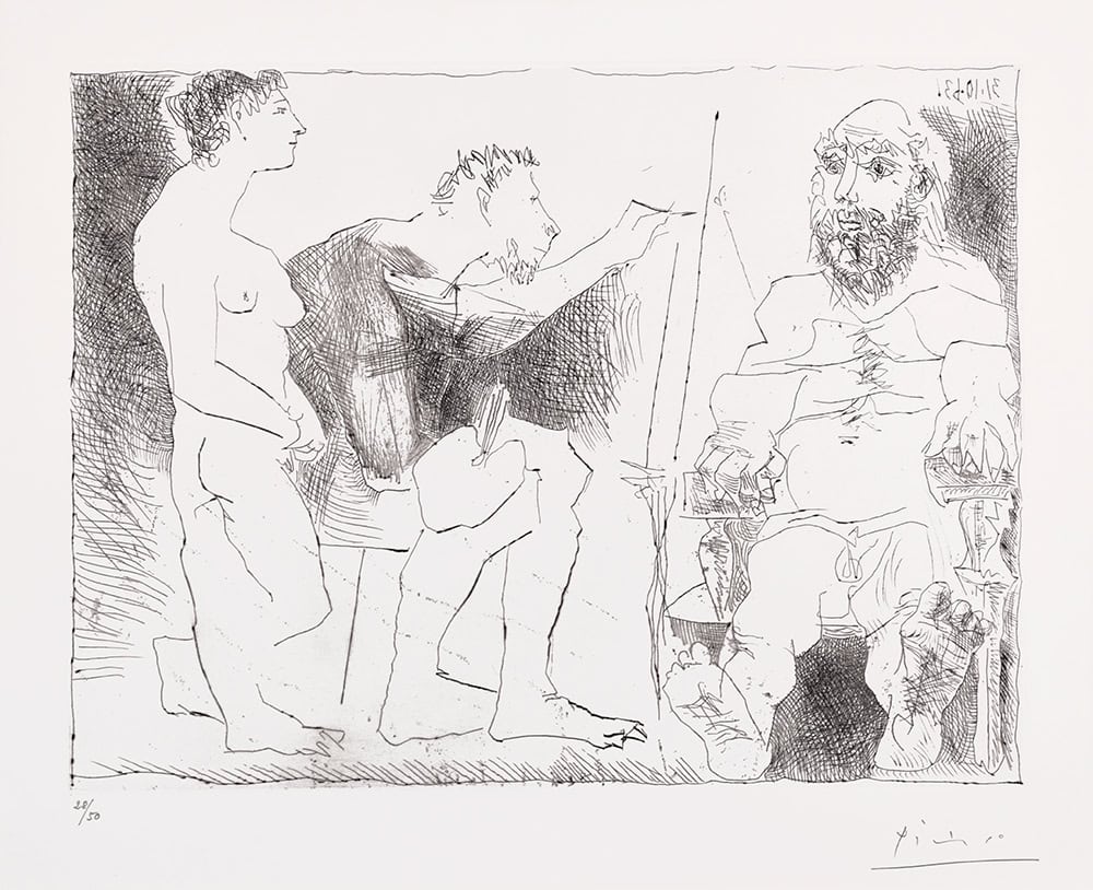Pablo Picasso, Peintre au Travail (Painter at Work), 1963