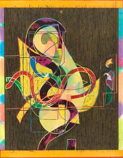 Frank Stella Relief, Pergusa Three, State I, from the Circuits Series, 1983