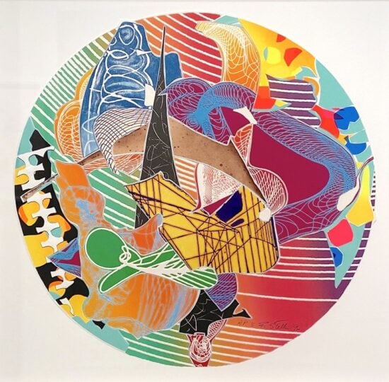 Frank Stella Lithograph, Plutusia, from Imaginary Places Series, 1996