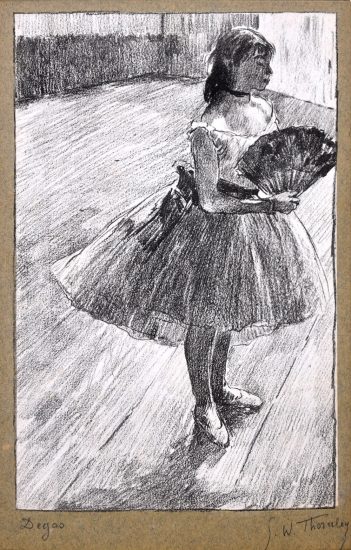 Edgar Degas Lithograph, Petite Danseuse a l'eventail (Little Dancer at the French Fan), c. 1888-89